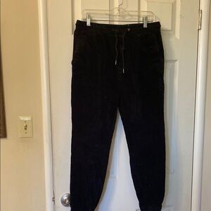 American Eagle Black Jogger Sweatpants with Elastic Cuffs